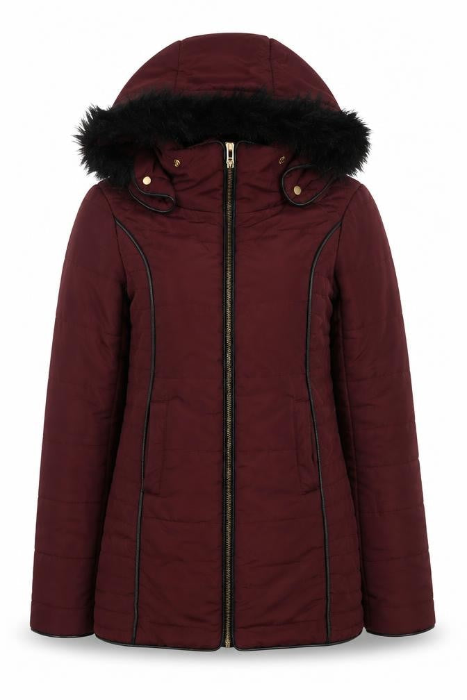 Brave Soul Women's Red Puffer Jacket Size 10