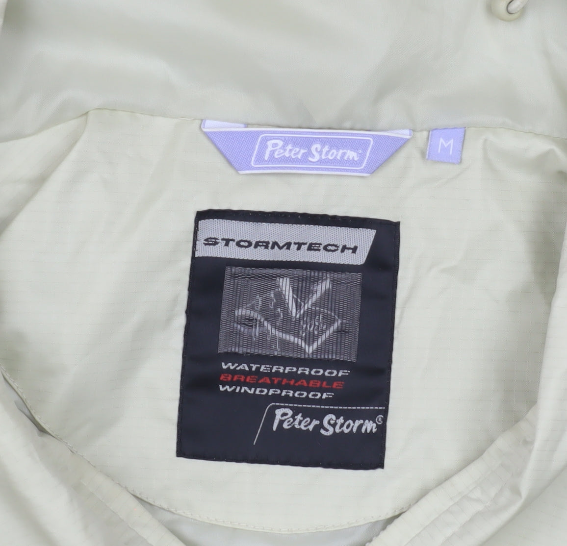 Peter Storm Men's Beige Waterproof Rain Jacket M