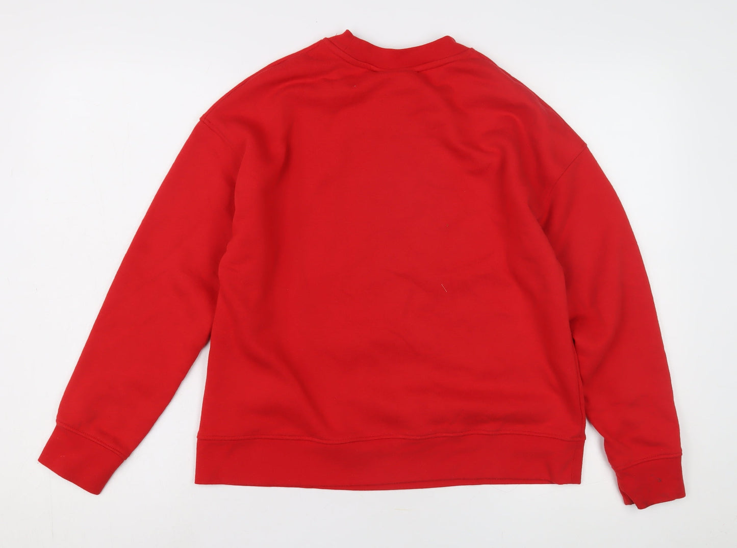 Disney Women's Red Mickey Sweatshirt Size 10 - Cartoon Pullover