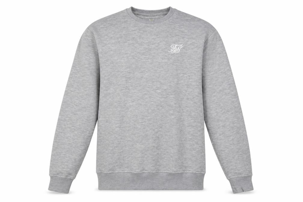 SikSilk Men's Grey Pullover Sweatshirt XS