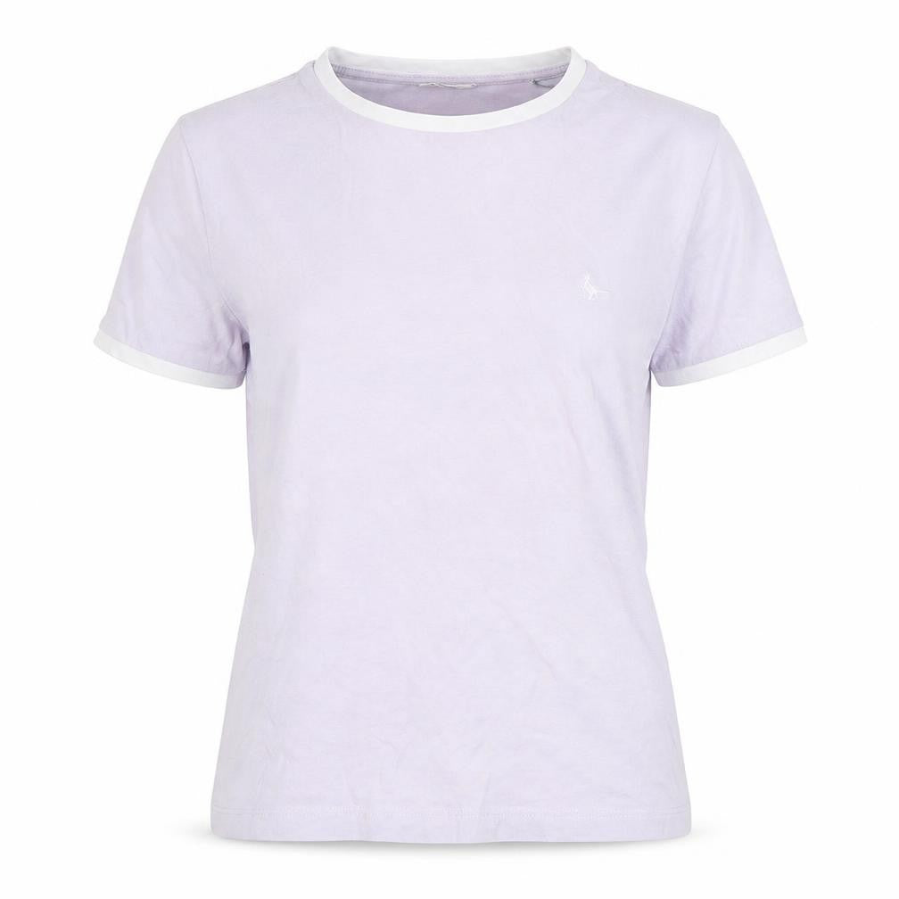 Womens UK Size 10 Jack Wills Purple Cotton T-Shirt
