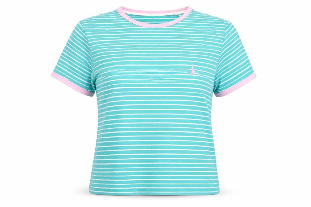 Womens UK Size 6 Jack Wills Blue Cotton T-Shirt