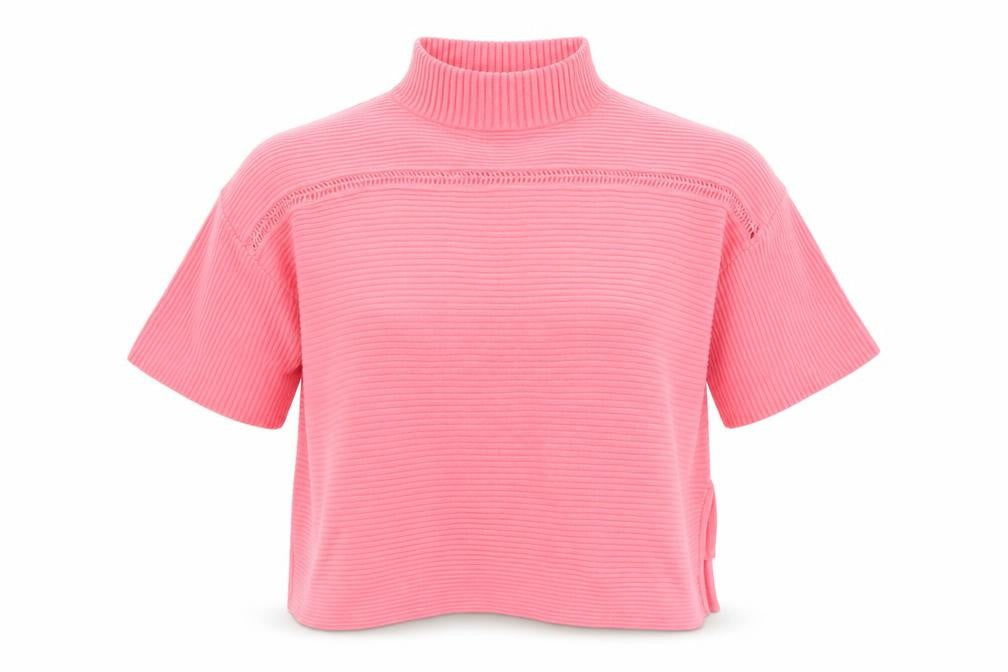 Womens UK Size S French Connection Pink Cotton Blouse