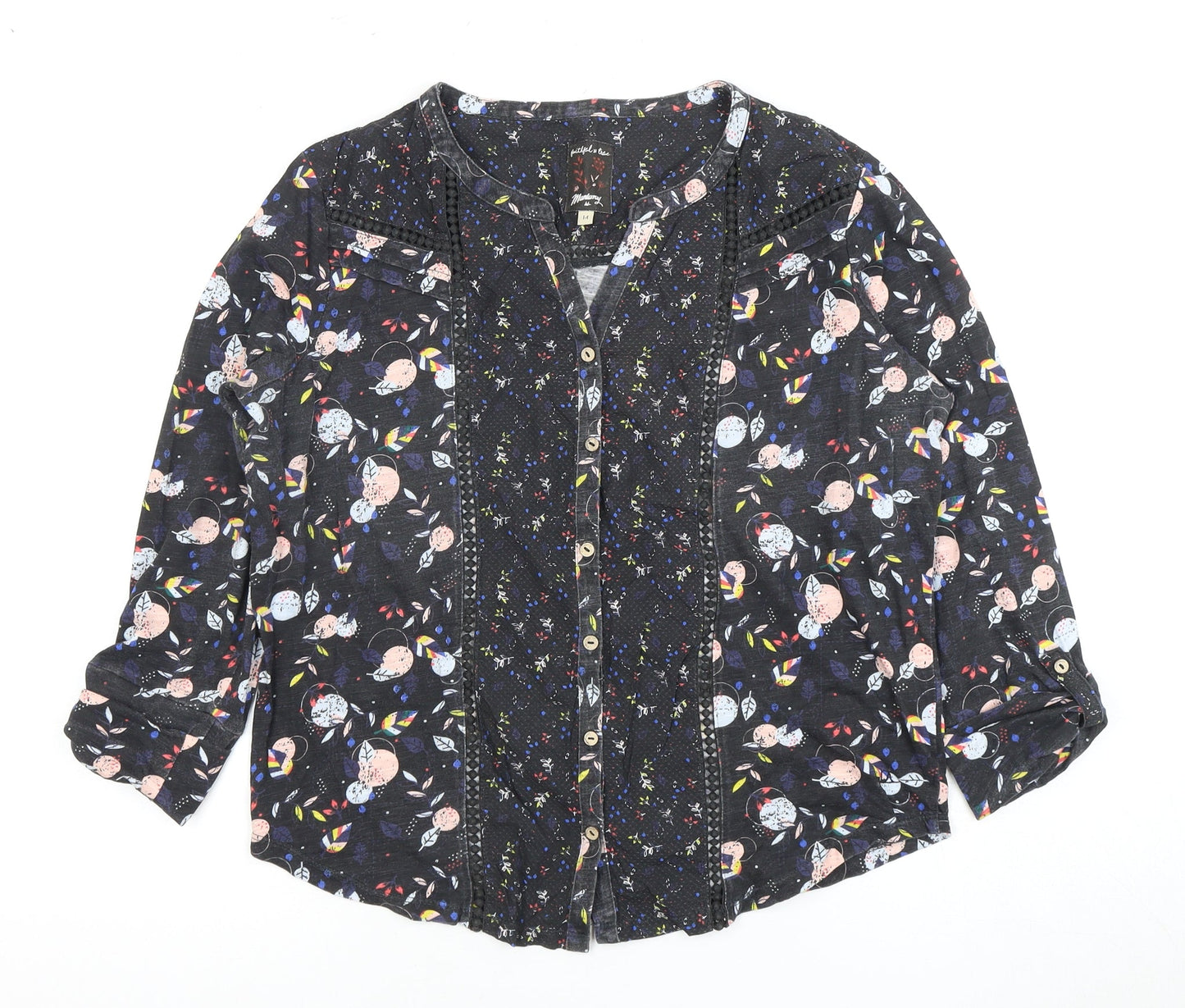 Mantaray Women's Multicoloured Floral Blouse Size 14