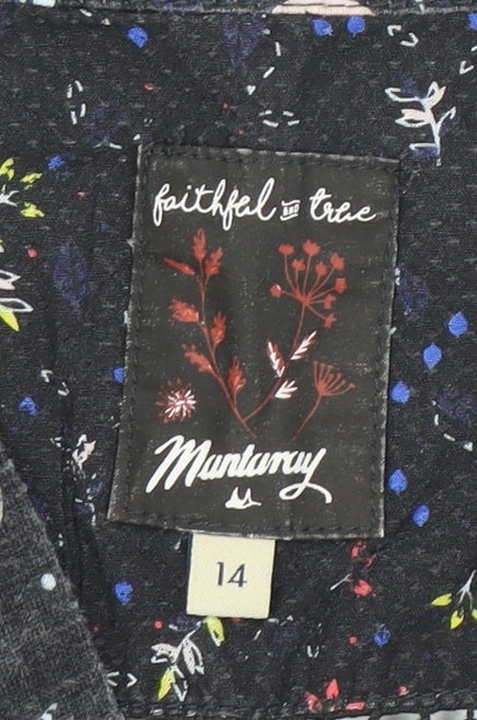 Mantaray Women's Multicoloured Floral Blouse Size 14