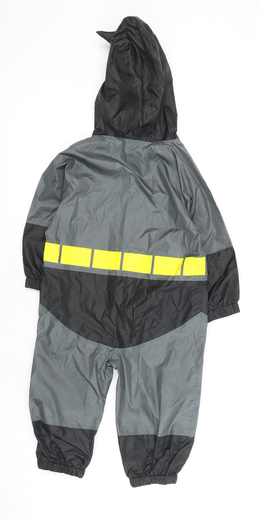 Next Boys Batman Snowsuit Black 2 Years Hooded Waterproof