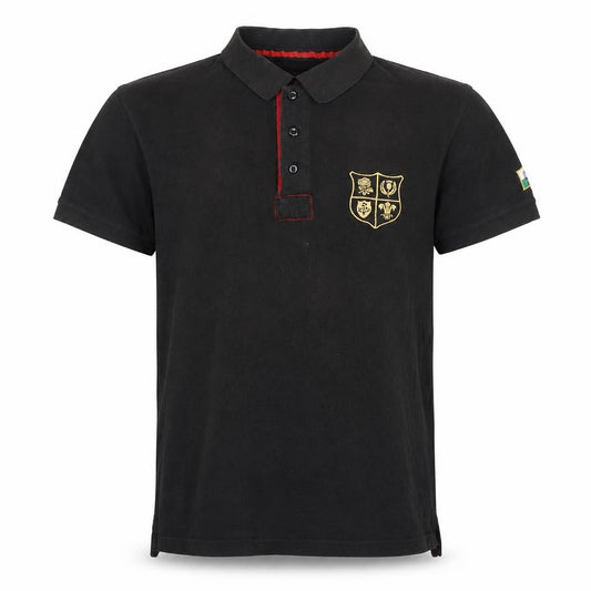 Men's Black Polo Shirt - Short Sleeve, Size S