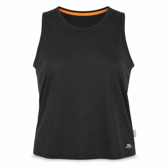 Trespass Unisex Black Gym Tank Top 2XL Quick Dry