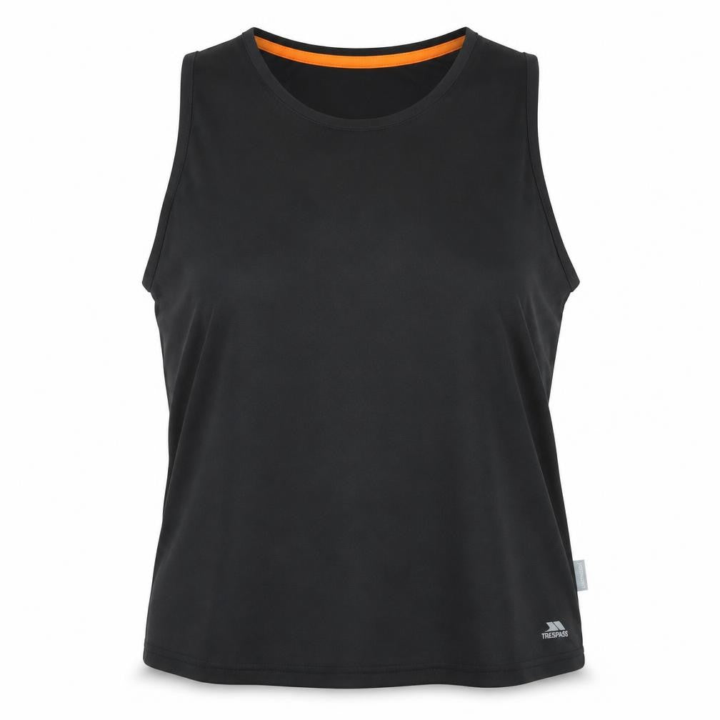 Trespass Womens Black Gym Tank Top 2XL Quick Dry