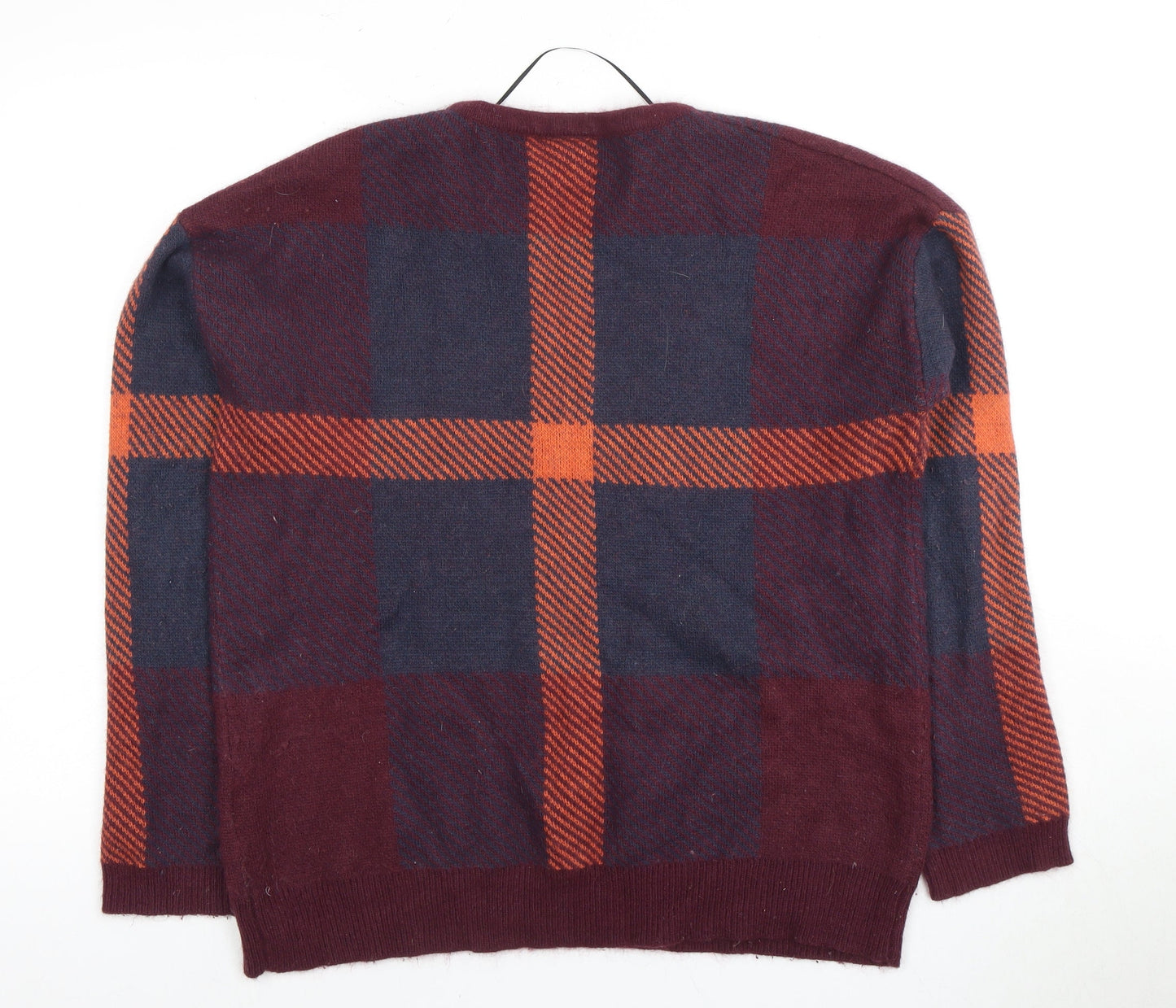 Vila Women's Multicoloured Long Sleeve Check Jumper