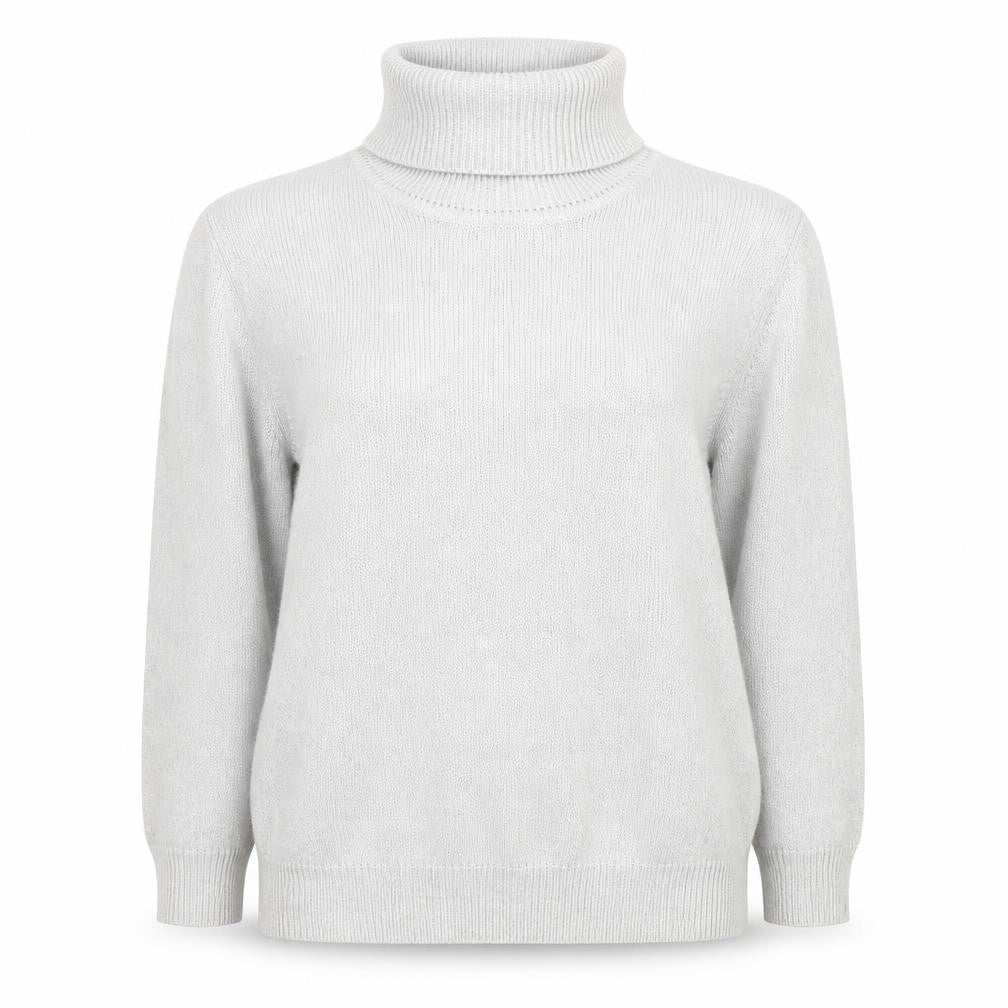 Damart Women's Grey Roll Neck Jumper Size 18