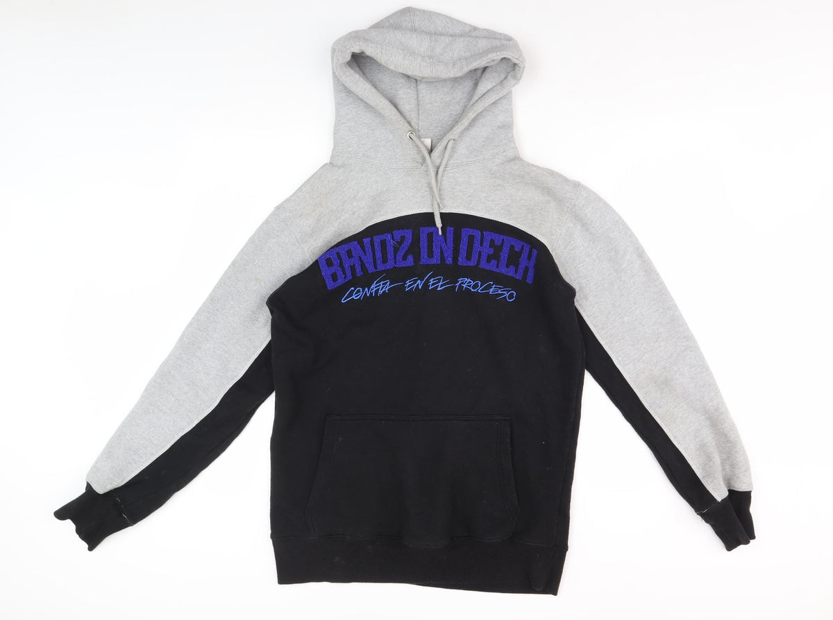 Bandz On Deck Men's Black Grey Hoodie Small