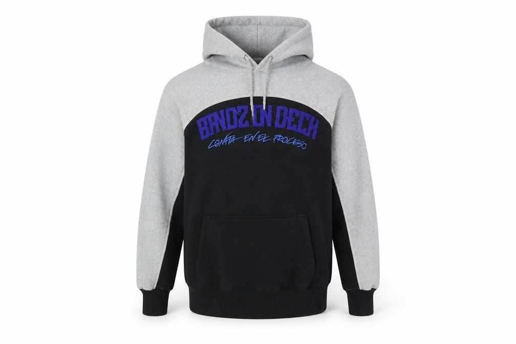 Bandz On Deck Men's Black Grey Hoodie Small