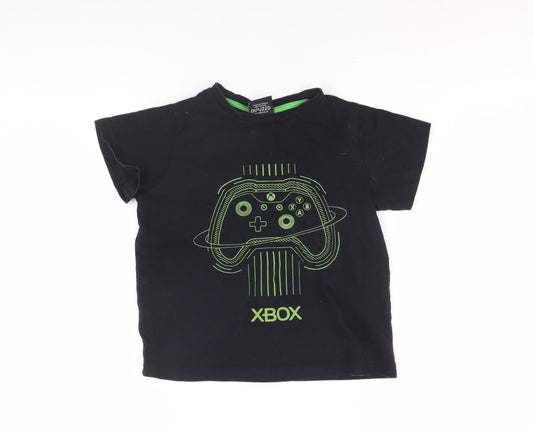 Xbox Boys Black Graphic T-Shirt, Age 8, Gaming Style