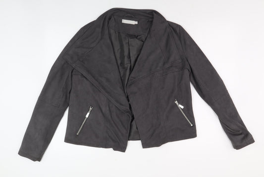 Red Herring Grey Women’s Biker Jacket Size 12