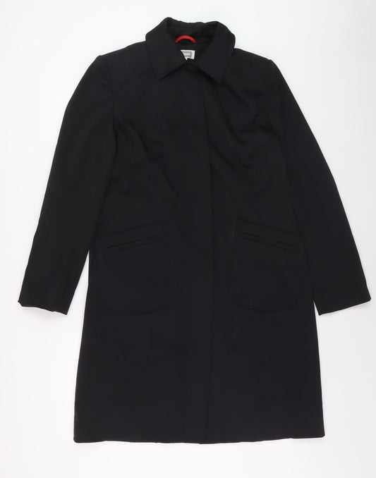 Etam Women's Black Long Overcoat Size 14 Regular