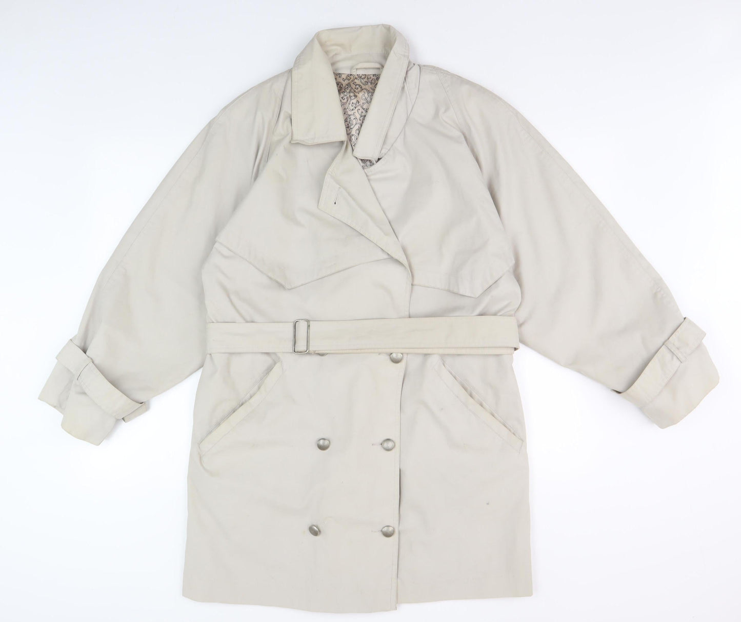 Dorothy Perkins Women's Beige Trench Coat Size 10