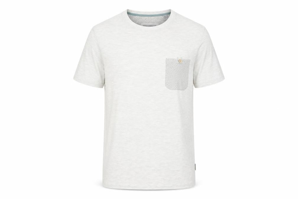 Mens UK Size S Ted Baker Grey  Polyester Blend T-Shirt