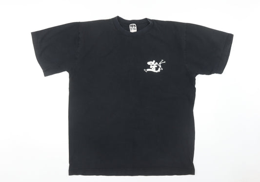 Kazuyoshi Men’s Black XL Graphic Print T-Shirt
