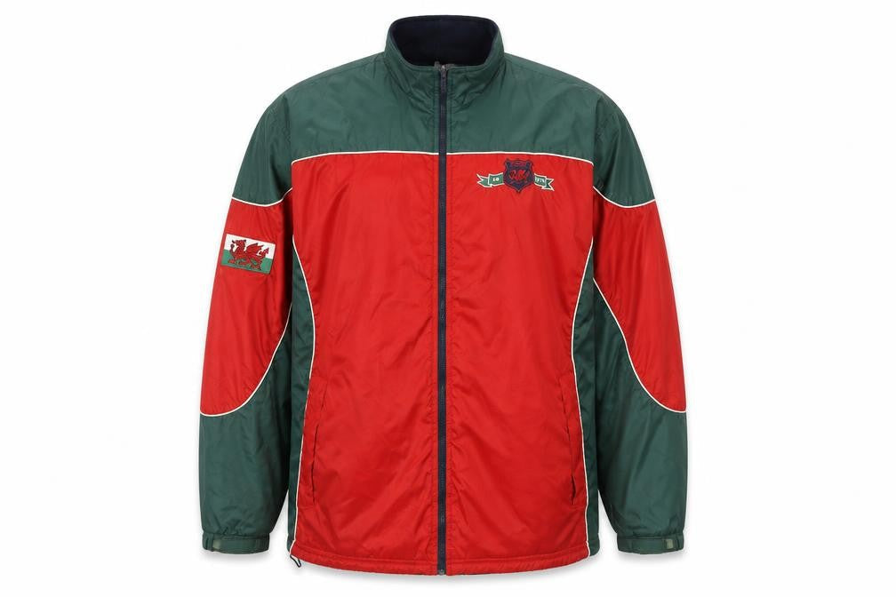 Manav Mens Red/Green Varsity Jacket XXL Nylon