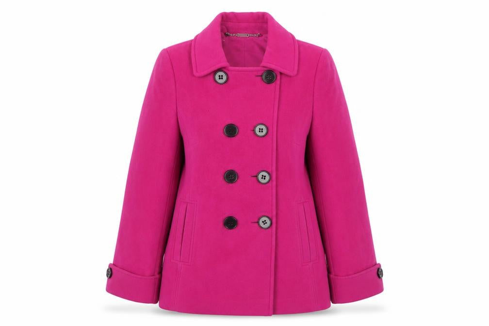 Planet Women's Pink Wool Pea Coat Size 14