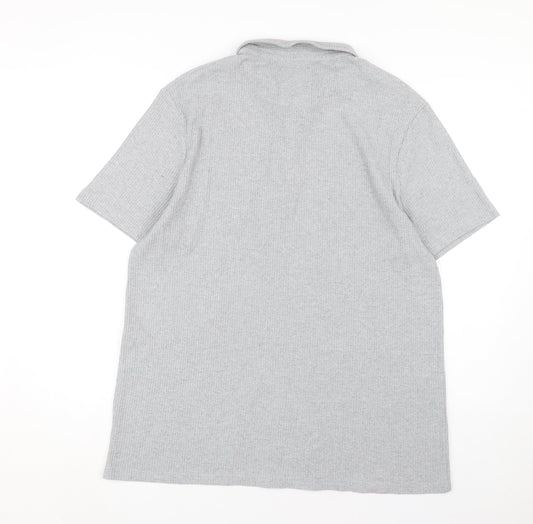 Lambretta Men's XL Grey Polo Shirt Short Sleeve