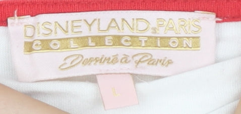 Disneyland Paris Women's White Minnie T-Shirt L