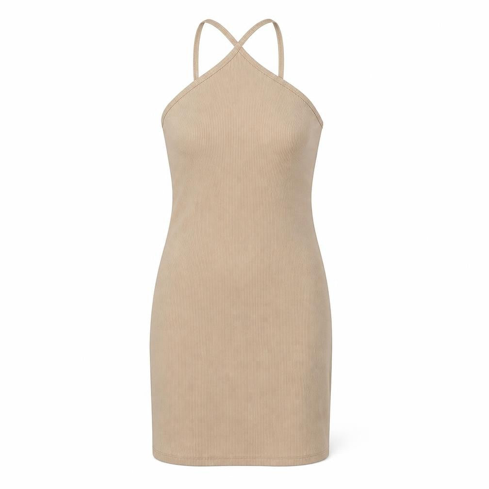 Pull&Bear Women's Beige Slip Dress Size 12