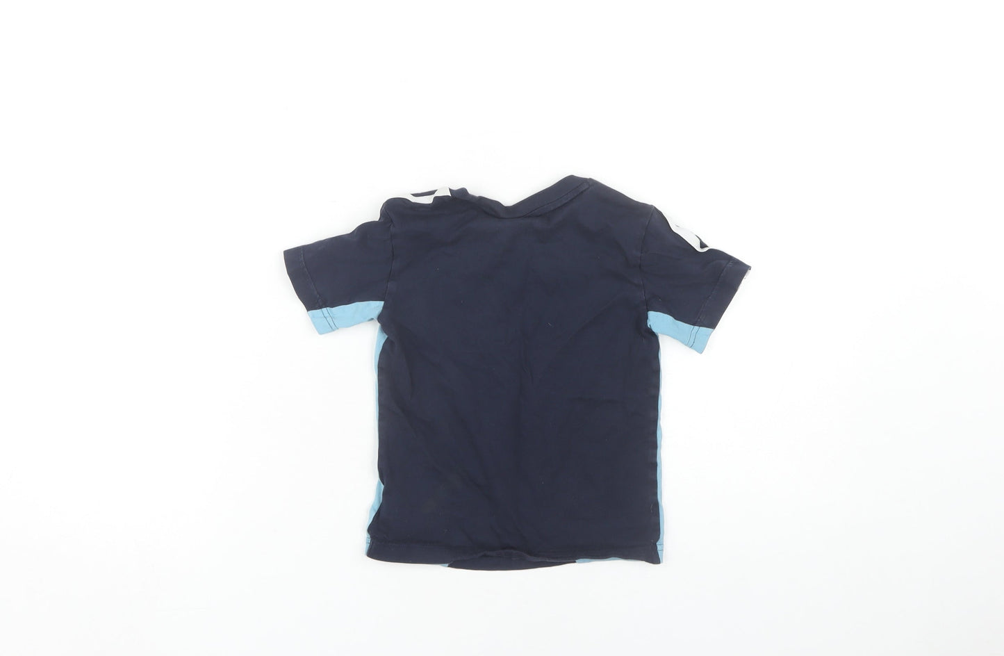 Adidas Boys Blue T-Shirt Size 3-4 Years with Logo