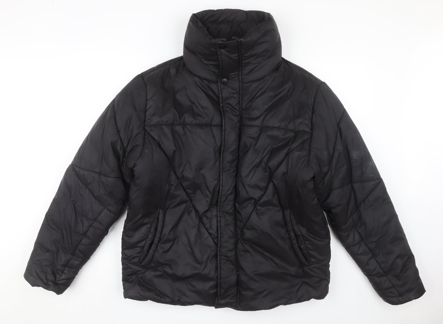 Collusion Women's Black Puffer Jacket, Size S, Winter Essential