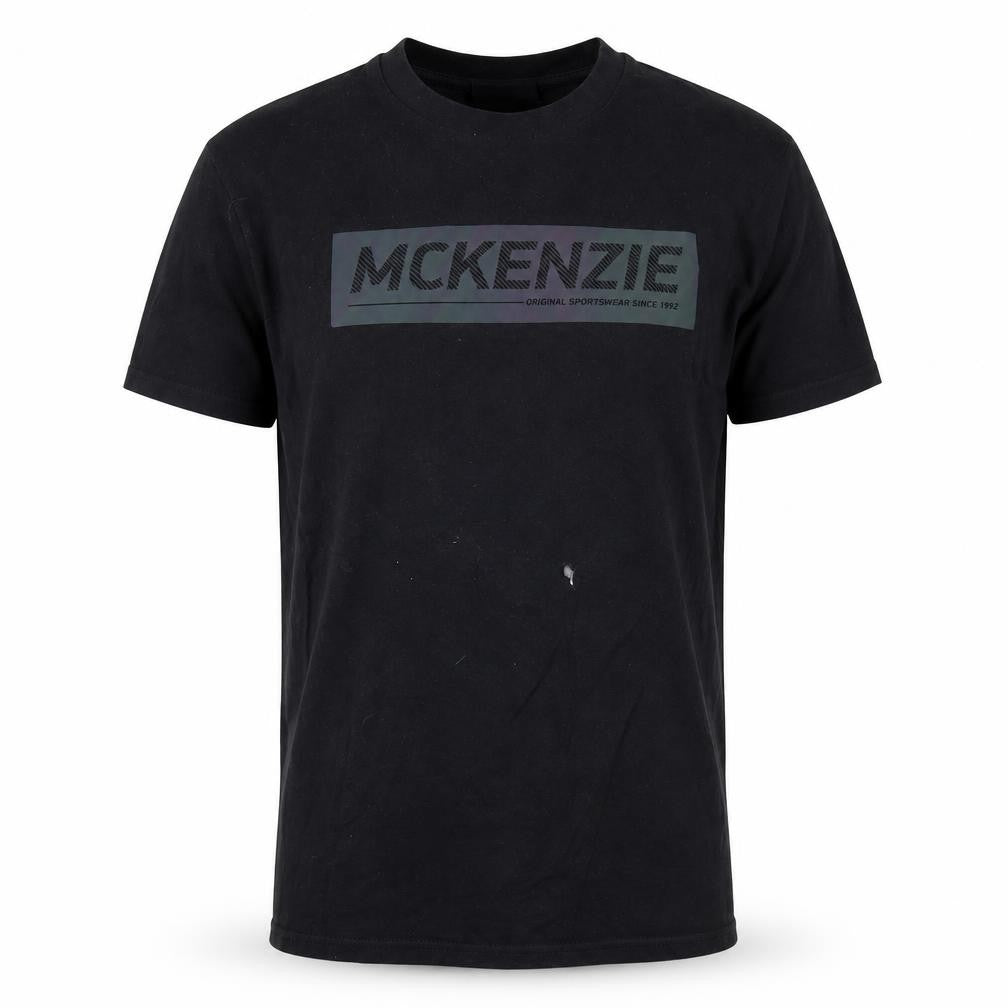 Mens UK Size S McKenzie Black  Cotton T-Shirt