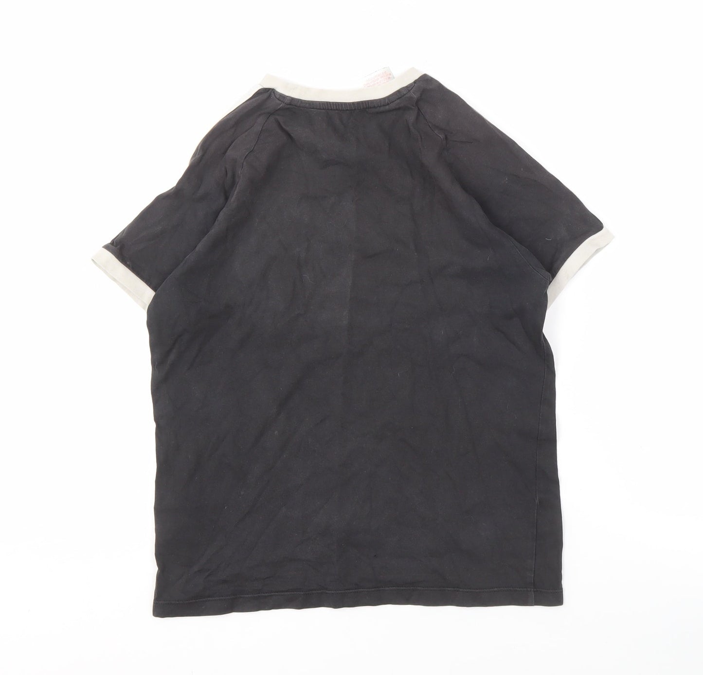 Adidas Boys Black T-Shirt, Size 12 Years, Sporty Style