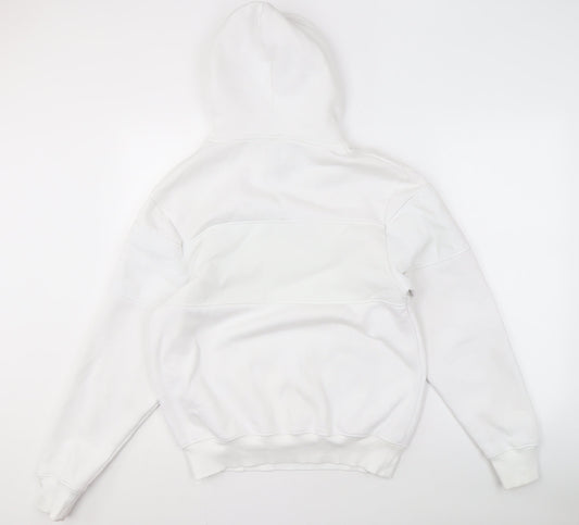 River Island Men's White Pullover Hoodie S