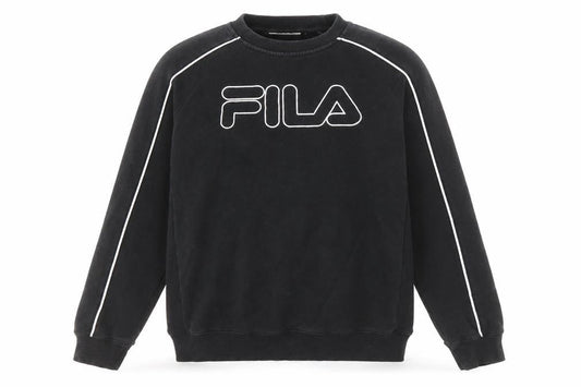 Front view of Fila men’s black pullover sweatshirt s