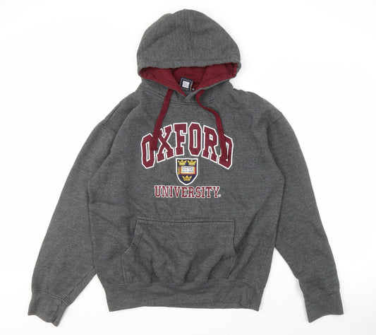 Oxford University Men's Grey XL Pullover Hoodie