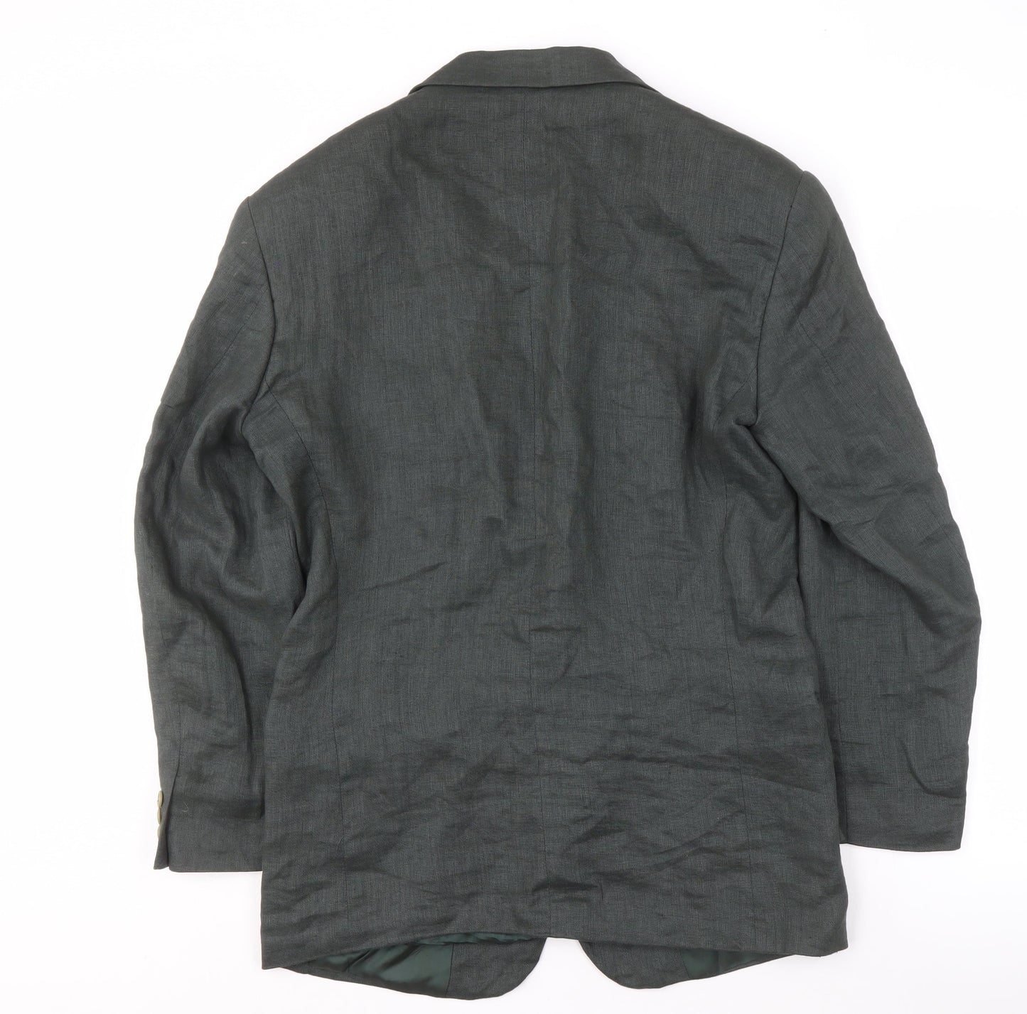 Emporio Armani Women's Green Linen Suit Jacket