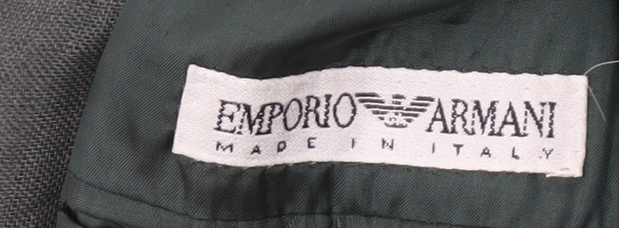 Emporio Armani Women's Green Linen Suit Jacket