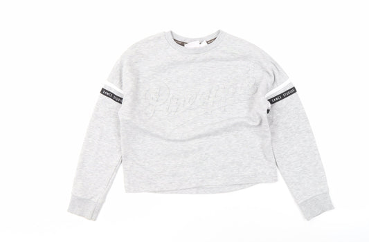 Pineapple Girls Grey Pullover Sweatshirt, Graphic Print, Dance
