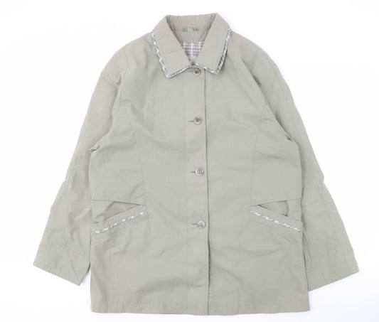 Isle Collection Women's Green Coat, Size 16