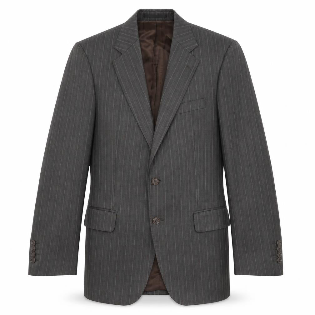 Mens 38 Chest Regular Magee Brown Two-Button Suit Jacket
