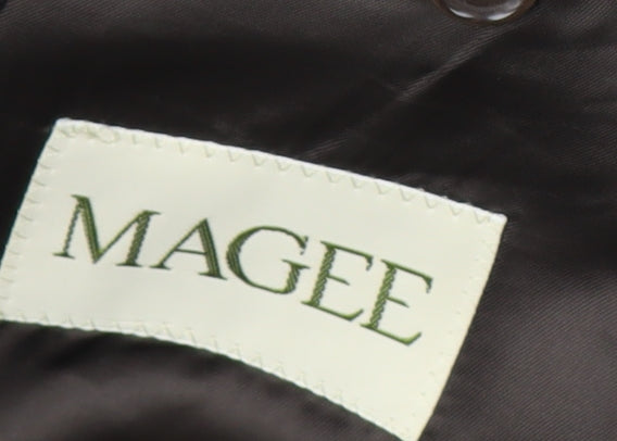 Magee Men's Brown Striped Blazer 38 Regular Fit