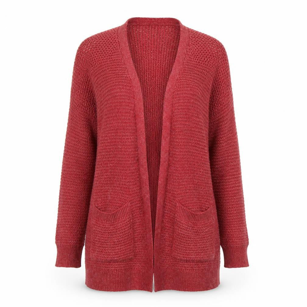 FatFace Women's Red Cardigan UK 6 V-Neck Knit