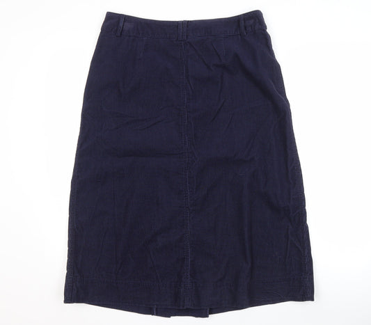 Marks and Spencer Blue Midi Pencil Skirt UK 12