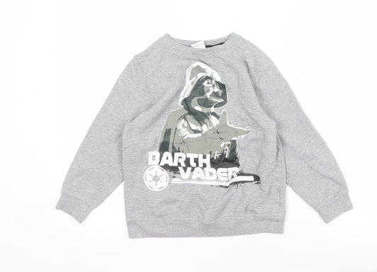 Star Wars Boys Grey Darth Vader Pullover Sweatshirt 2-3 Years