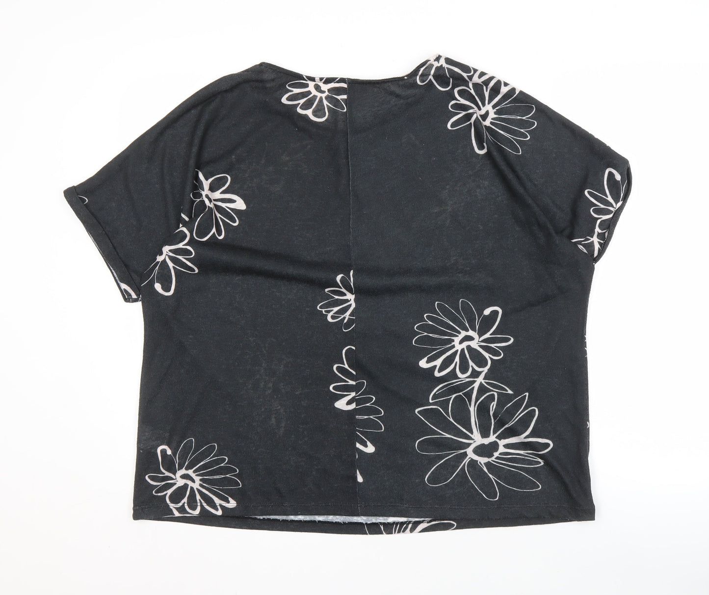RJR. John Rocha Women's Black Floral Top Size 18