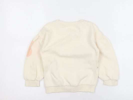 Tu Girls Ivory Peter Rabbit Sweatshirt 3-4 Years