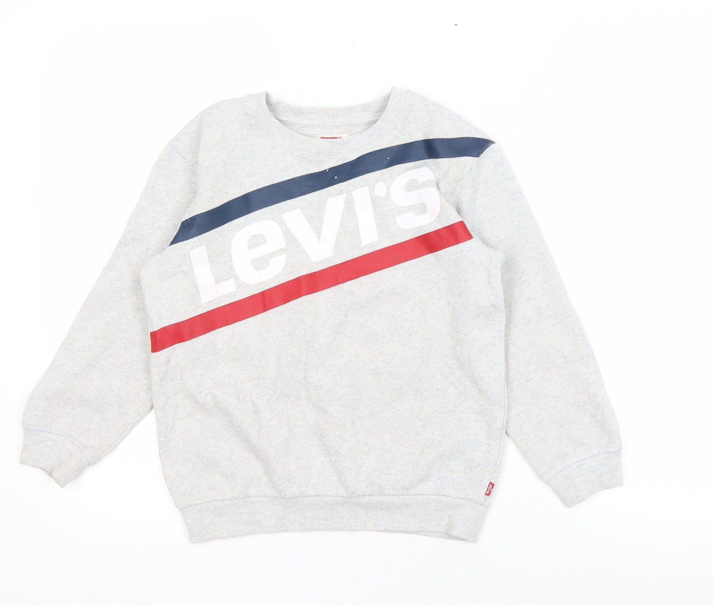 Levi's Boys Grey Logo Pullover Sweatshirt 8 Years