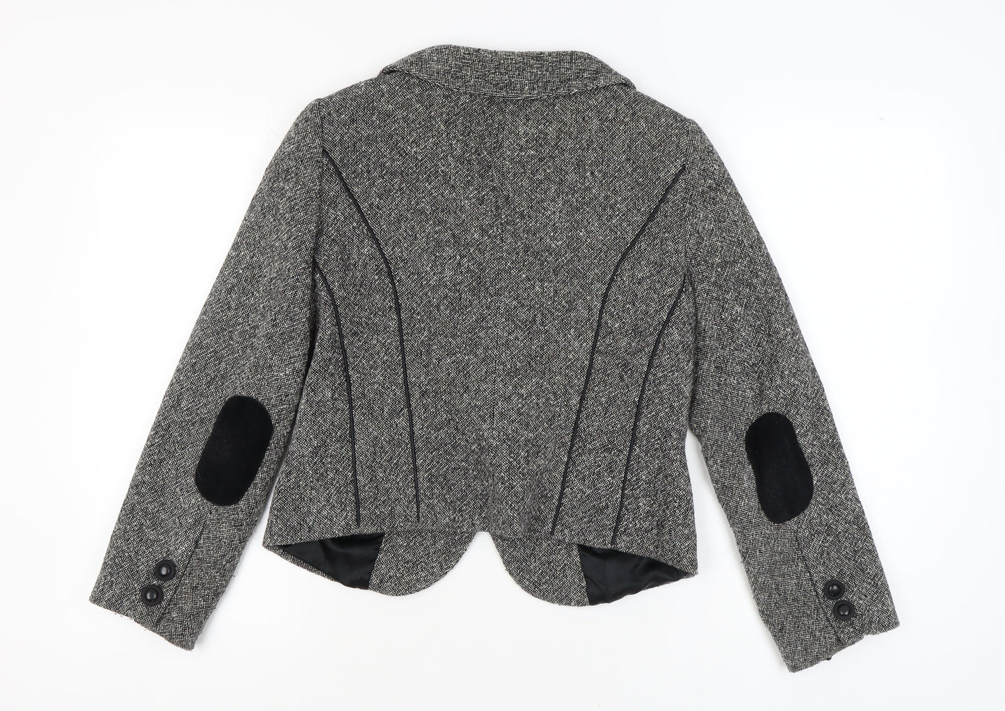 Hobbs Women's Grey Tweed Suit Jacket Size 12