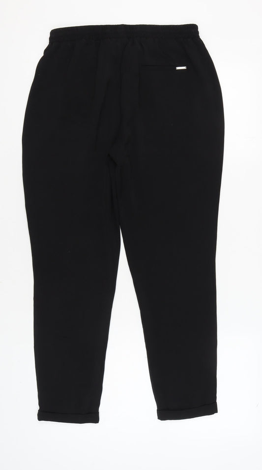 Sfera Women's Black Jogger Trousers, Size M, Casual