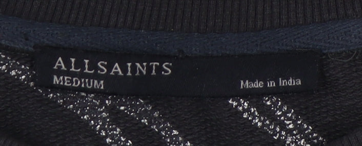 AllSaints Unisex Black M Pullover Sweatshirt